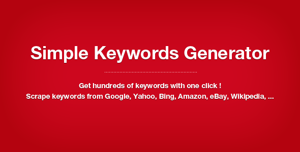  Simple Keywords Generator